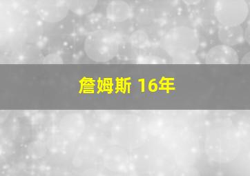 詹姆斯 16年